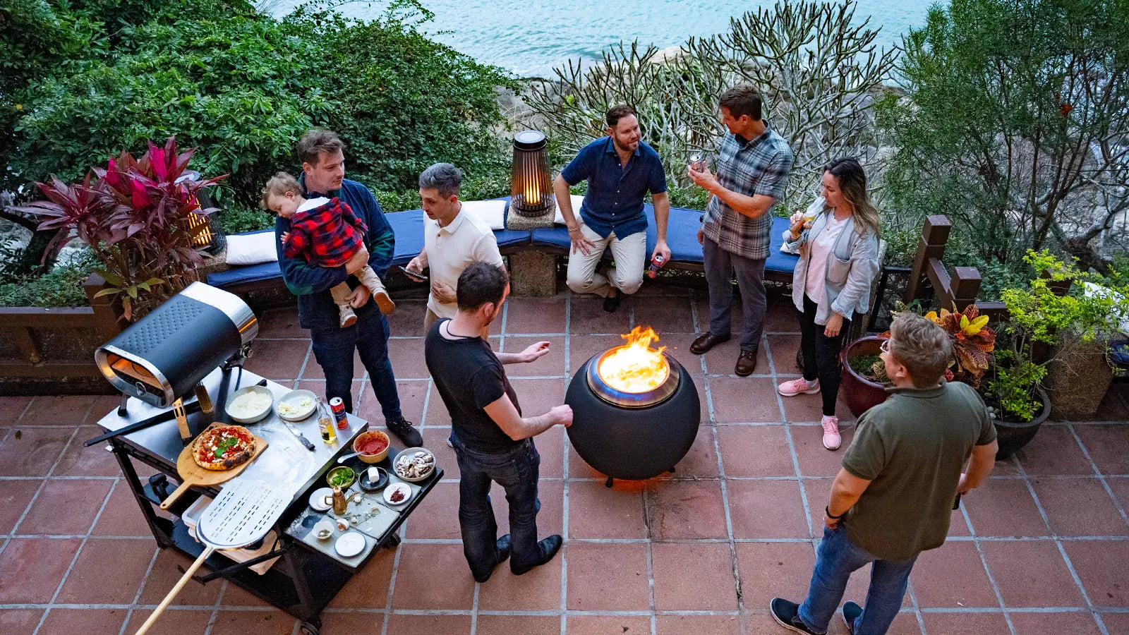 Haloo Products at a Patio